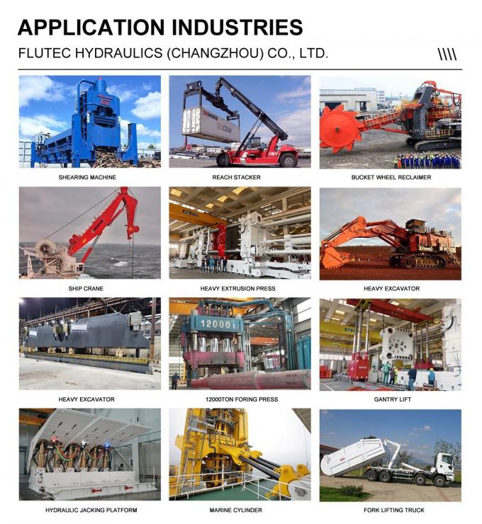 ISO9001 ইন্ডাস্ট্রিয়াল হাইড্রোলিক সিলিন্ডার অ্যালুমিনিয়াম কাস্টিং মেশিনের জন্য অভ্যন্তরীণ পরিচালিত সিলিন্ডার 4